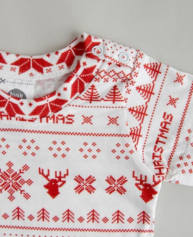 Camiseta Infantil Manga Curta Unissex | Xmas Tricot - MiniMalista Baby - 0, b2b, Christmas, com-desconto-mm10, Kids, Meia Estação, Menina, minime, natal, Neutro, tab-tam-camiseta-manga-curta, Unissex, Xmas -bebê-minimalista-estiloso