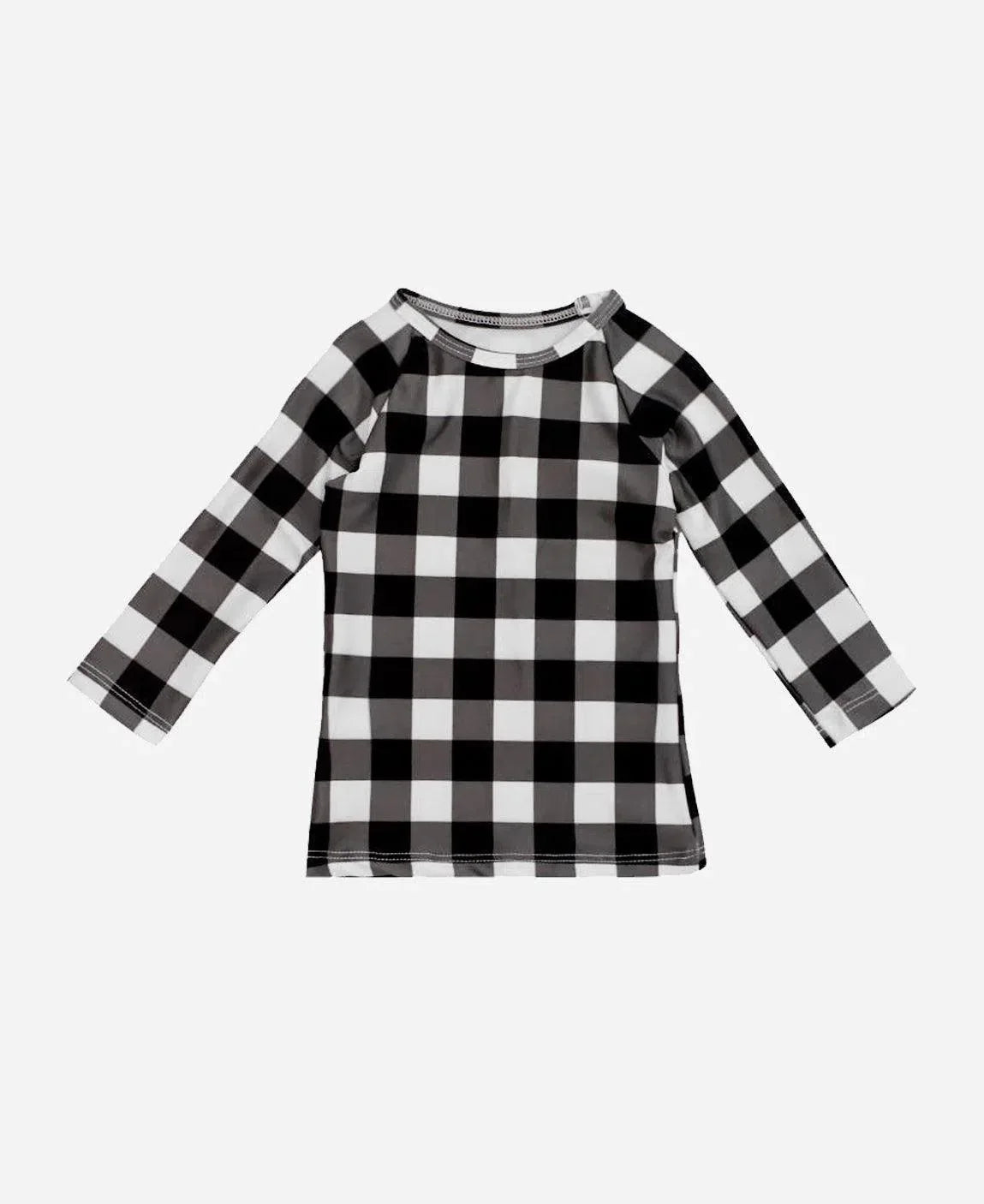 Camiseta Infantil Proteção Solar Unissex UV50+ Vichy Preto - MiniMalista Baby - b2b, Calor, Menino, Neutro, outlet, Unissex, Verão -bebê-minimalista-estiloso