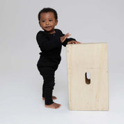 Camiseta Infantil Unissex Manga Longa Canelado Botões MiniMalista | Liso Preto - MiniMalista Baby - 0.2, 0.3, b2b, black-friday, com-desconto-mm10, Frio, Kids, Menino, Neutro, tab-tam-camiseta-botao-frontal, tab-tam-camiseta-botão-frontal-manga-longa, Unissex, Winter Sale 20% -bebê-minimalista-estiloso