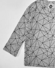 Camiseta Infantil de Inverno Manga Longa Unissex Raglan | Satellite Mescla