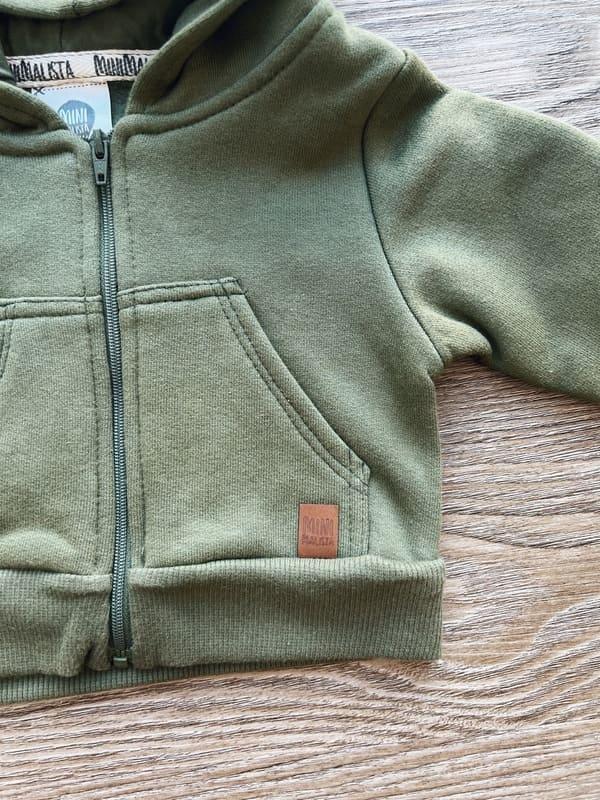 Casaco Capuz e Ziper Peluciado Unissex MiniMalista | Liso Jungle Green - MiniMalista Baby - 0.2, b2b, Baby, black-friday, com-desconto-mm10, Frio, Kids, Menino, Neutro, tab-medidas-casaco-capuz, tab-tam-casaco-capuz-ziper-bebe, Unissex, Winter Sale 20% -bebê-minimalista-estiloso
