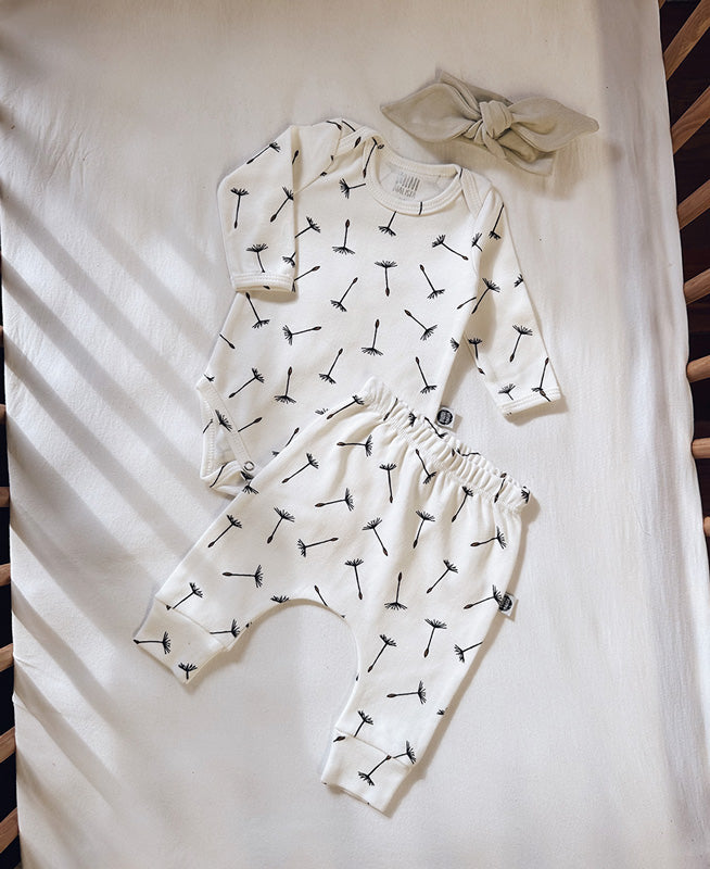 Conjunto Body Manga Longa e Calça Bebê | Dandelion