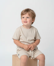 Camiseta Infantil Manga Curta Unissex | Liso Sand