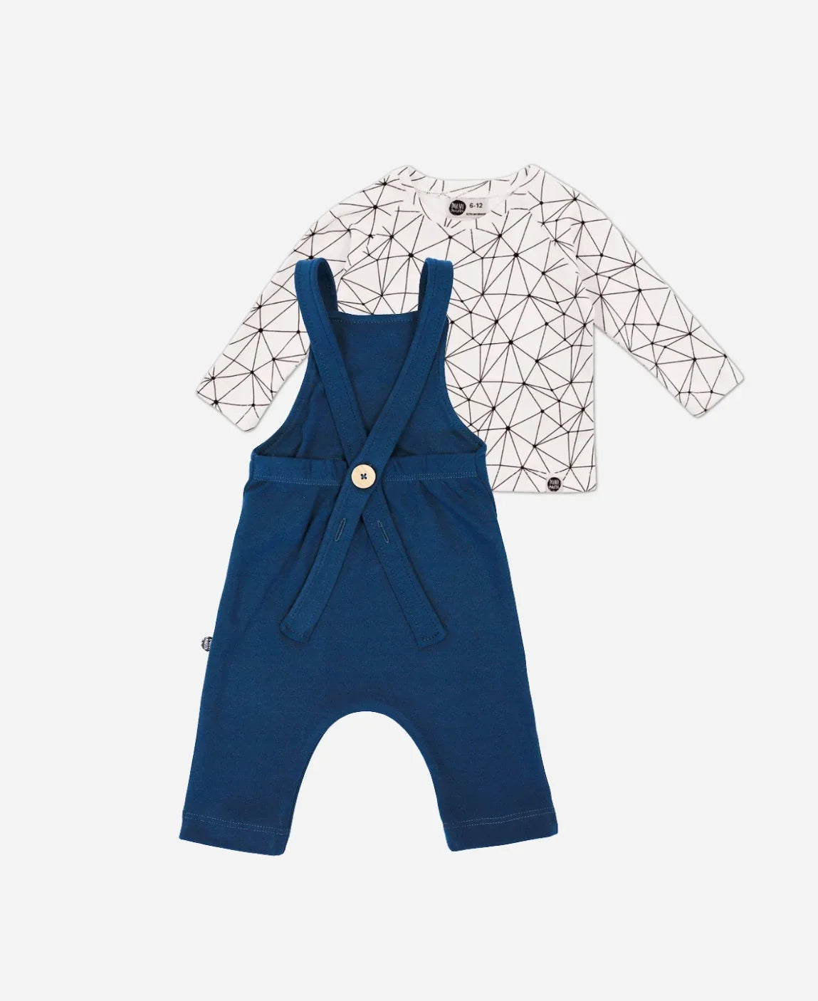 Conjunto Infantil Salopette e Camiseta Longa | Satellite Branco