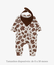 Conjunto Bebê Macacão + Babador | Oak e Fall