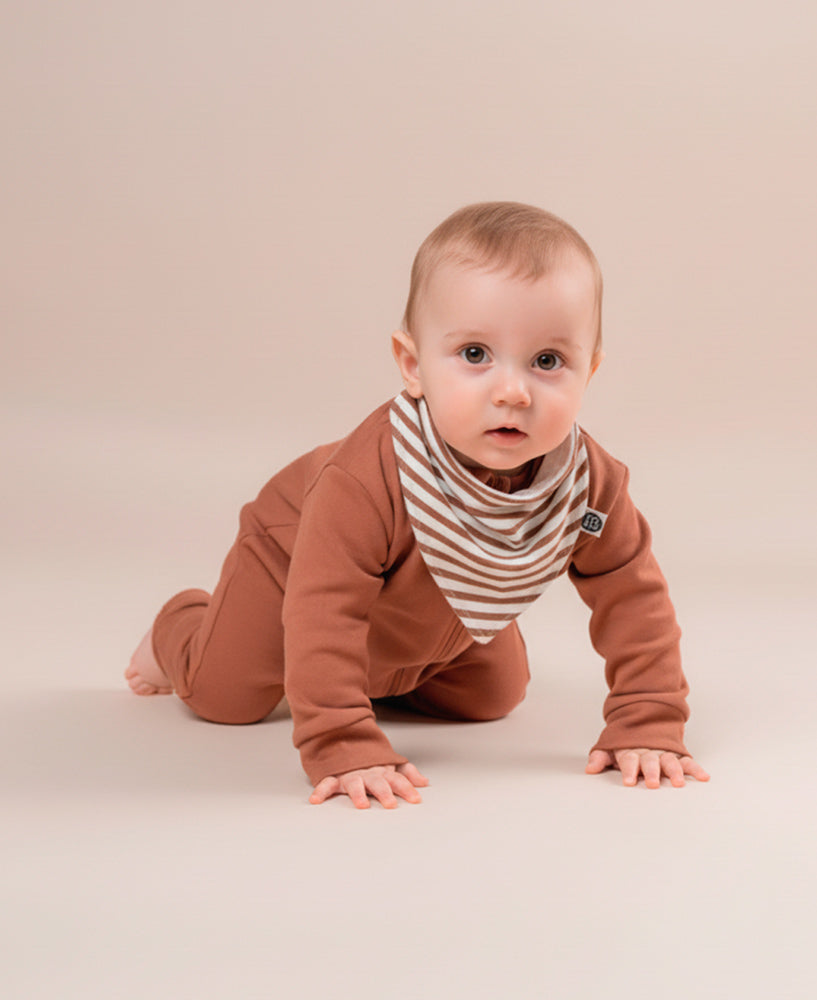 Conjunto Bebê Macacão + Babador | Chutney e Listrinhas