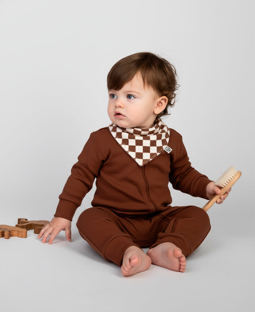 Conjunto Bebê Macacão + Babador | Oak e Racer Oak