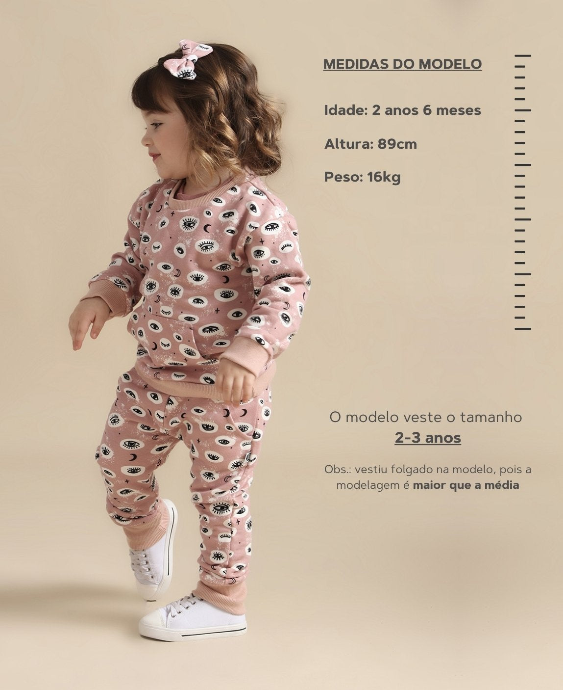 Conjunto de Moletom Infantil Leve | Mystic Eyes