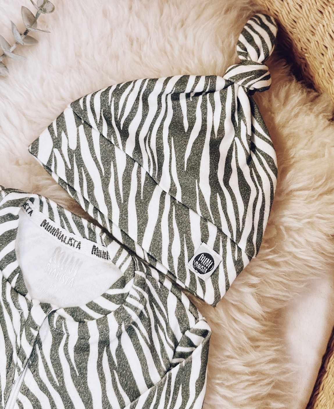 Kit Presente Saída de Maternidade Bebê 4 peças | Zebra - Com Caixa Presente