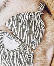 Kit Presente Saída de Maternidade Bebê 4 peças | Zebra - Com Caixa Presente