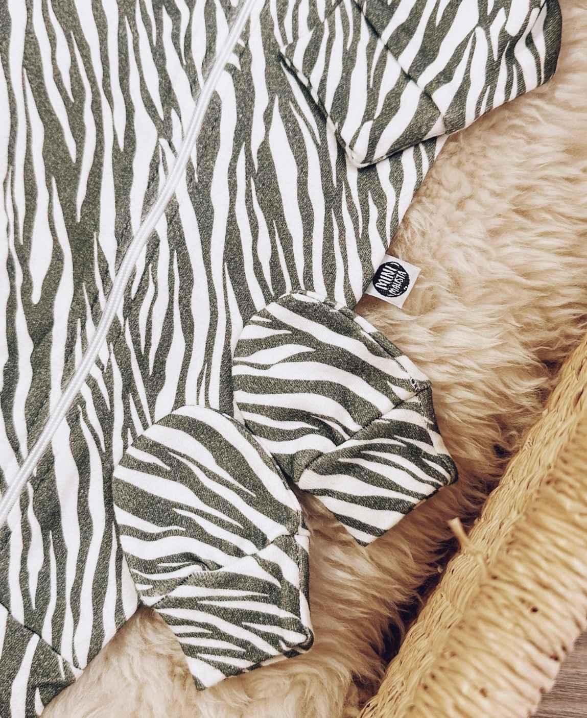 Kit Presente Saída de Maternidade Bebê 4 peças | Zebra - Com Caixa Presente