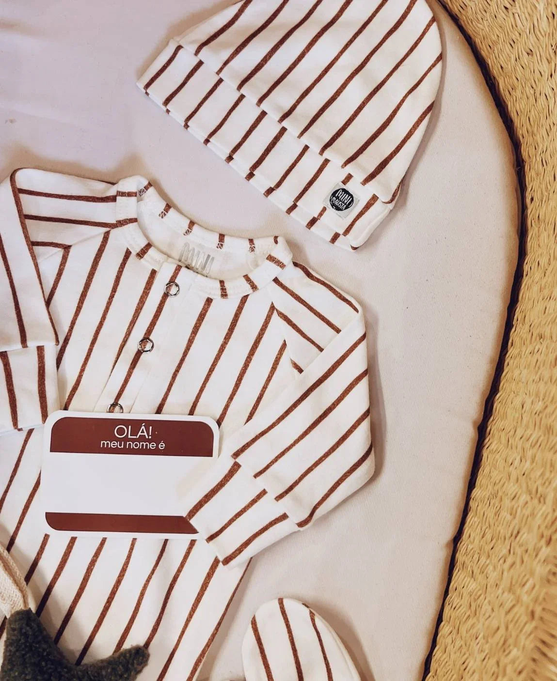 Kit Presente Saída de Maternidade Bebê 4 peças | Forest - Com Caixa Presente