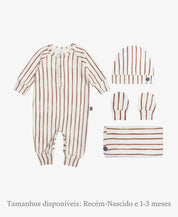 Kit Presente Saída de Maternidade Bebê 4 peças | Forest - Com Caixa Presente