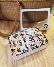 Kit Presente Saída de Maternidade Bebê 4 peças | Tiger - Com Caixa Presente