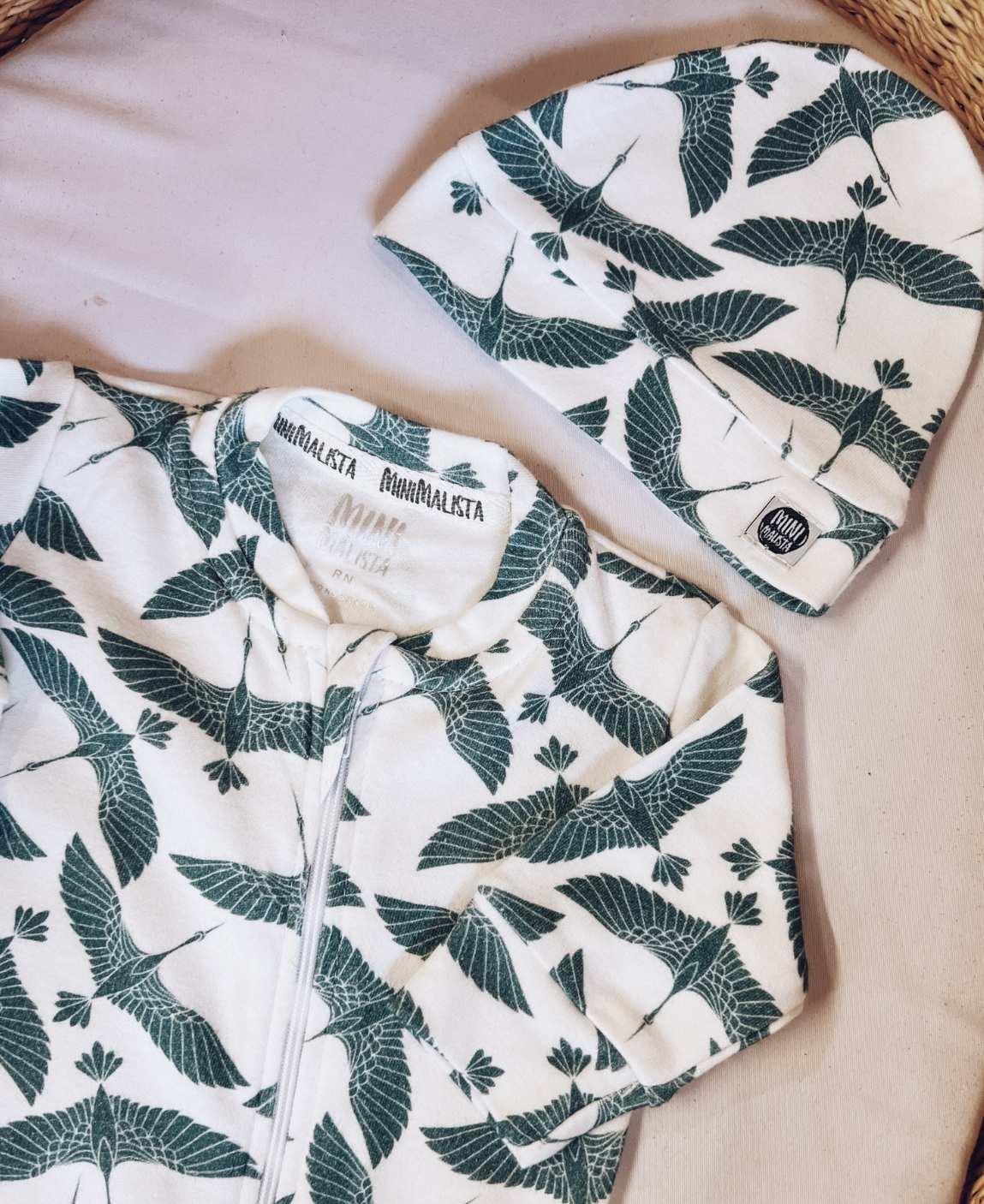 Kit Presente Saída de Maternidade Bebê 4 peças | Blue Flock - Com Caixa Presente