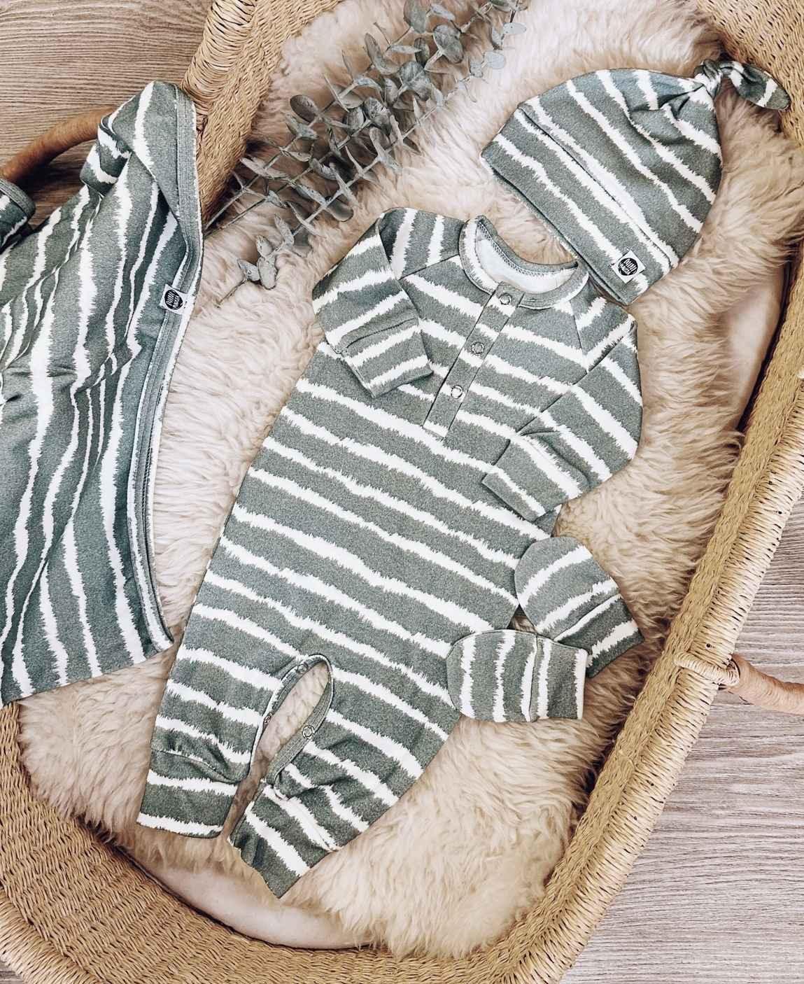 Kit Presente Saída de Maternidade Bebê 4 peças | Tie Dye - Com Caixa Presente