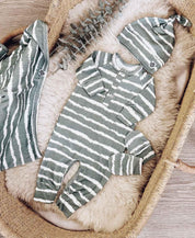 Kit Presente Saída de Maternidade Bebê 4 peças | Tie Dye - Com Caixa Presente