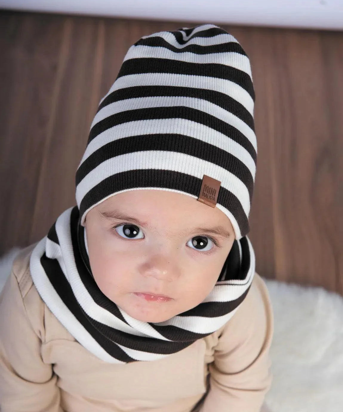 Gorro Infantil Canelado Unissex Listras Preto e Branco - MiniMalista Baby - 0.3, b2b, black-friday, com-desconto-mm10, Frio, Menino, Neutro, Unissex, Winter Sale 30% -bebê-minimalista-estiloso