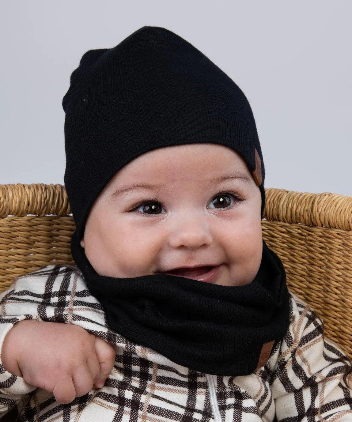 Gorro Infantil Canelado Unissex MiniMalista | Liso Preto - MiniMalista Baby - 0.2, 0.3, b2b, black-friday, com-desconto-mm10, Frio, Menino, Neutro, Unissex, Winter Sale 20%, Winter Sale 30% -bebê-minimalista-estiloso