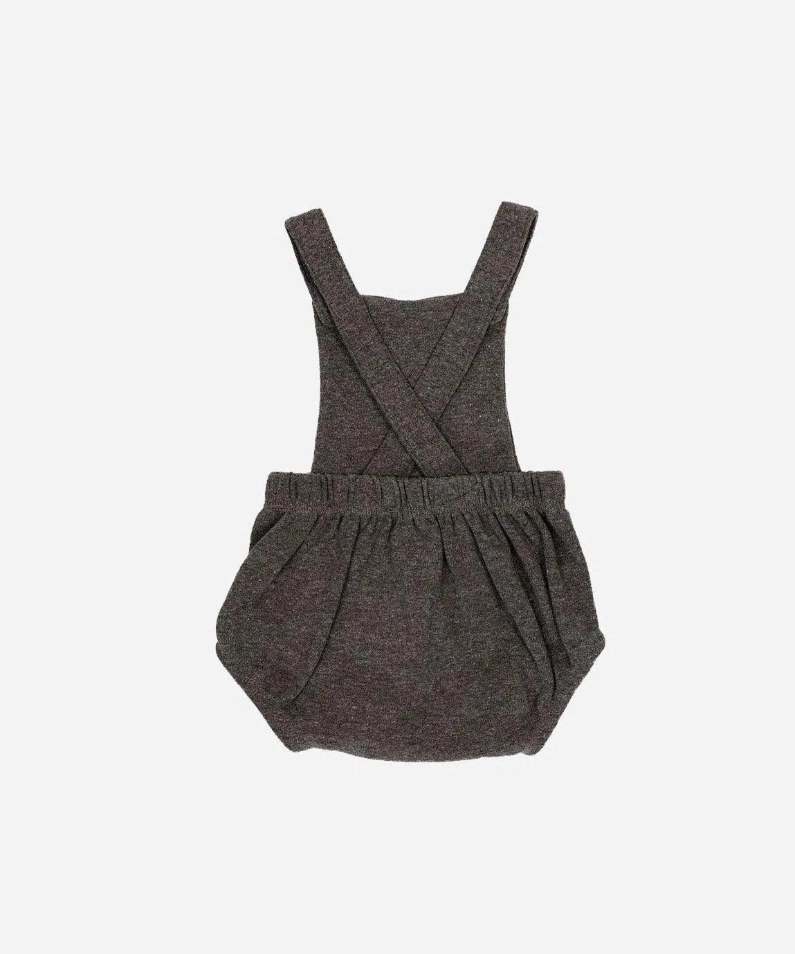 Jardineira de Bebê Unissex MiniMalista Liso | Mescla Escuro - MiniMalista Baby - 0.3, b2b, Baby, black-friday, Calor, com-desconto-mm10, Menino, SALE-FINAL, tab-tam-jardineiras, ultimas-peças, Verão -bebê-minimalista-estiloso