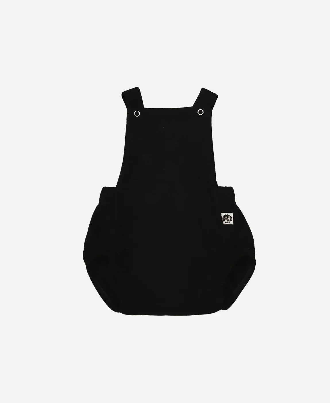 Jardineira de Bebê Unissex MiniMalista | Liso Preto - MiniMalista Baby - 0.2, 0.3, b2b, Baby, black-friday, Calor, com-desconto-mm10, Menino, SALE-FINAL, tab-tam-jardineiras, ultimas-peças, Verão -bebê-minimalista-estiloso
