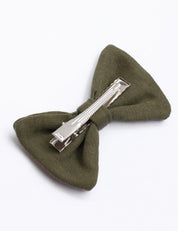 Laço de Cabelo com Clip MiniMalista | Liso Jungle Green - MiniMalista Baby - 0.2, b2b, Baby, black-friday, Christmas, com-desconto-mm10, Meia Estação, Menina, Natal, Xmas -bebê-minimalista-estiloso