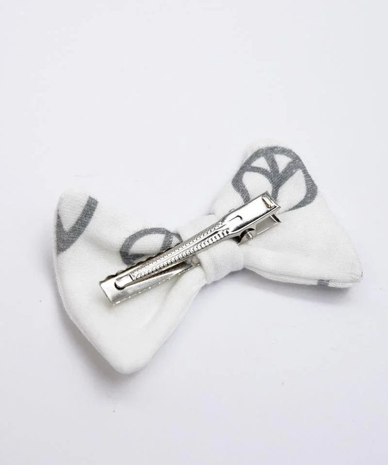 Laço de Cabelo com Clip | Peace and Love - MiniMalista Baby - 0.3, b2b, Baby, black-friday, com-desconto-mm10, laço-clip, Meia Estação, Menina -bebê-minimalista-estiloso