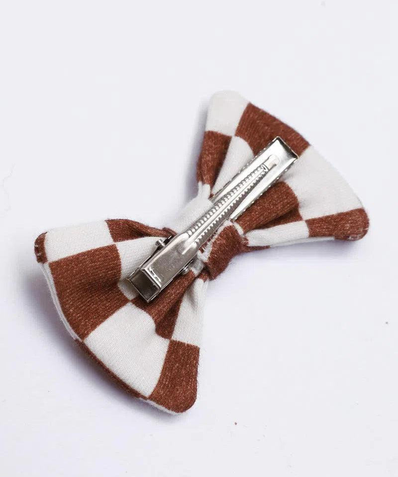 Laço de Cabelo com Clip | Racer Oak - MiniMalista Baby - 0.3, b2b, Baby, black-friday, com-desconto-mm10, laço-clip, Meia Estação, Menina -bebê-minimalista-estiloso