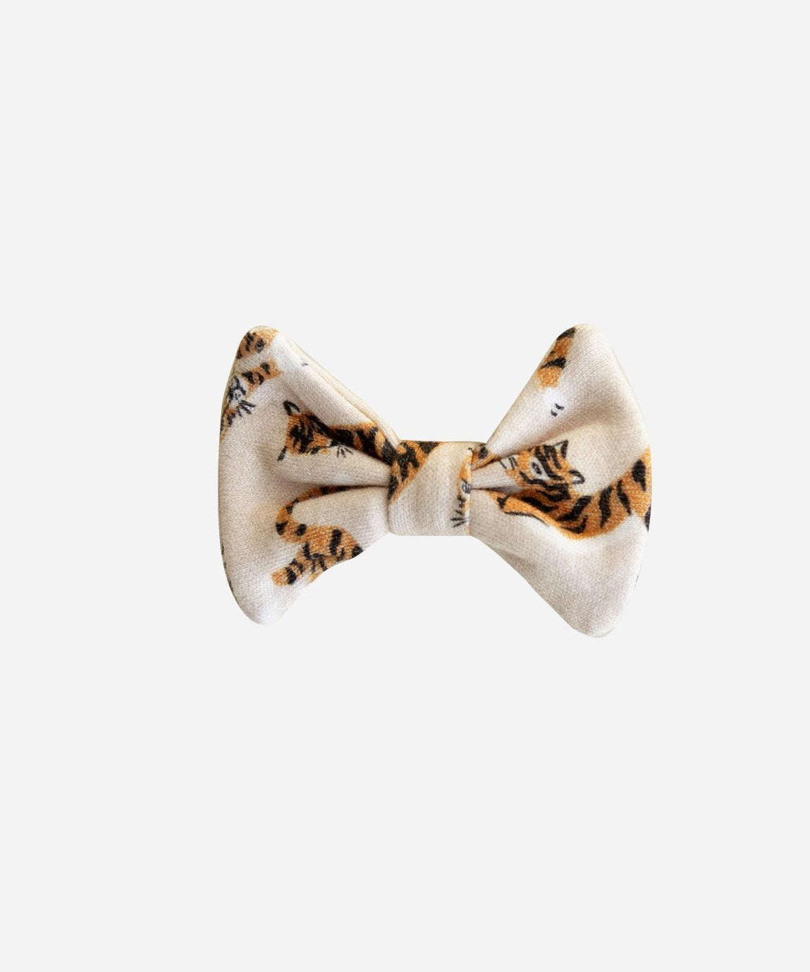 Laço de Cabelo com Clip | Tiger - MiniMalista Baby - 0.3, 0.35, b2b, Baby, black-friday, com-desconto-mm10, laço-clip, Meia Estação, Menina -bebê-minimalista-estiloso