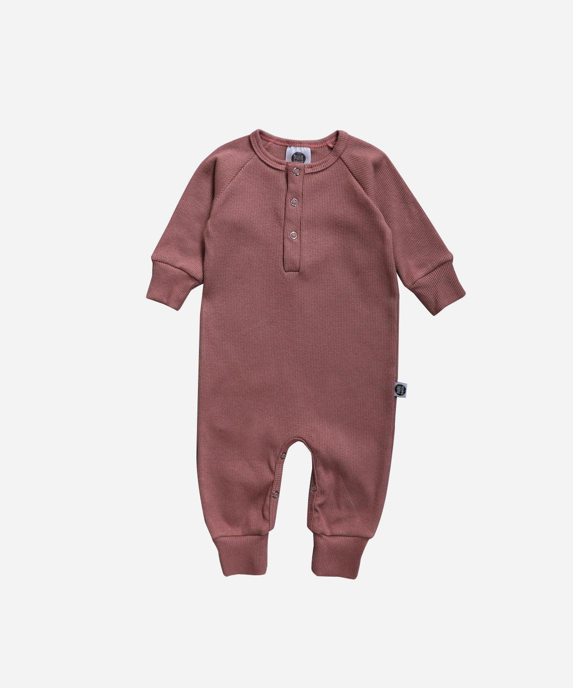 Macacão Bebê Canelado Botões Unissex MiniMalista | Liso Dark Rose - MiniMalista Baby - 0.3, 2macacoespor199, b2b, Baby, black-friday, com-desconto-mm10, Frio, Menina, tab-tam-mac-botões -bebê-minimalista-estiloso