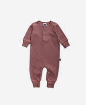 Macacão Bebê Canelado Botões Unissex MiniMalista | Liso Dark Rose - MiniMalista Baby - 0.3, 2macacoespor199, b2b, Baby, black-friday, com-desconto-mm10, Frio, Menina, tab-tam-mac-botões -bebê-minimalista-estiloso