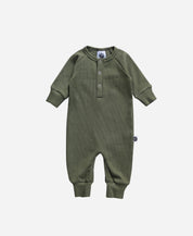 Macacão Bebê Canelado Botões Unissex MiniMalista | Liso Jungle Green - MiniMalista Baby - 0.3, 2macacoespor199, b2b, Baby, black-friday, Christmas, com-desconto-mm10, Frio, Menino, Natal, new, tab-tam-mac-botões, Xmas -bebê-minimalista-estiloso