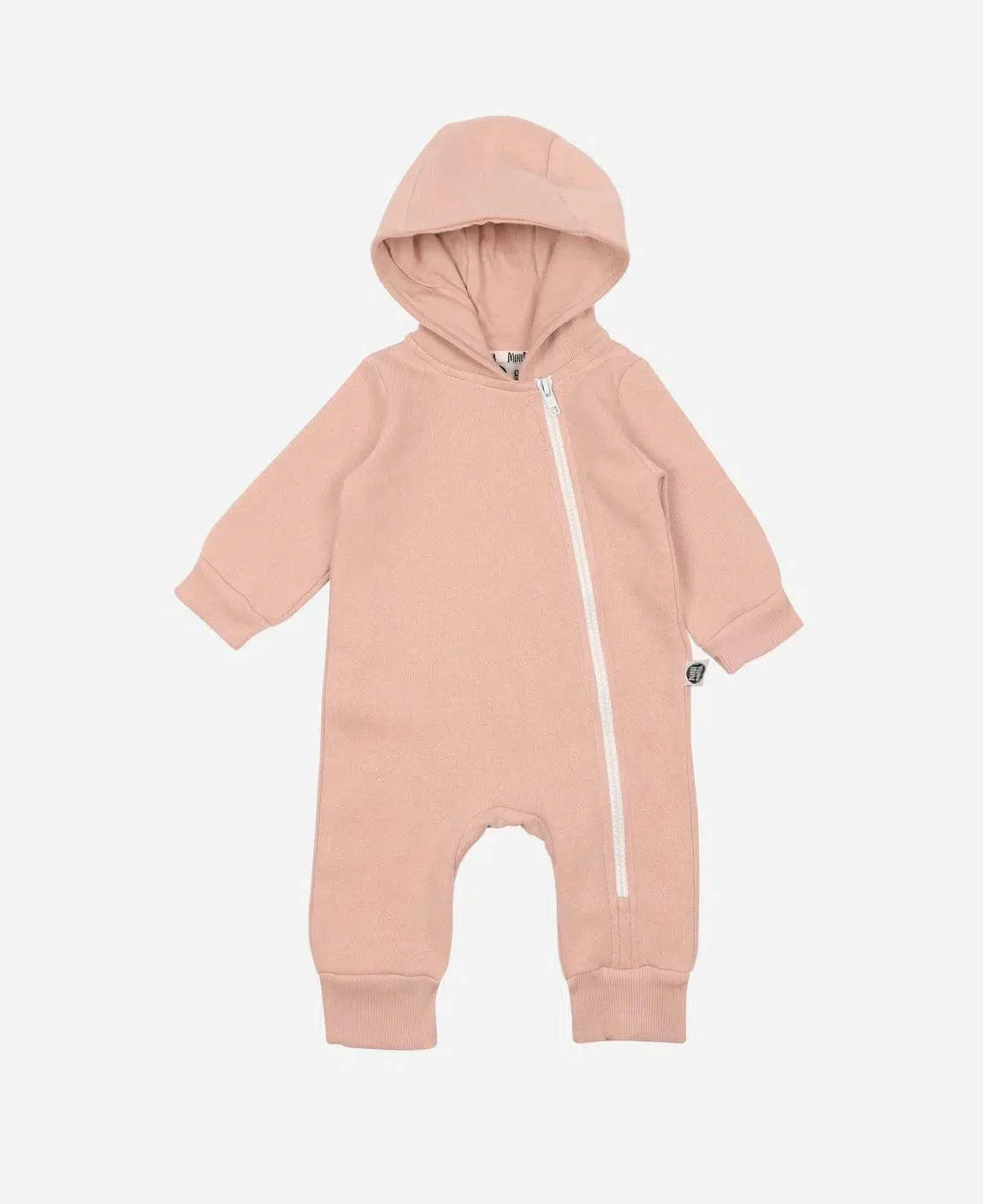 Macacão Bebê Capuz e Ziper Moletom Unissex MiniMalista | Liso Mystic Rose - MiniMalista Baby - 0.4, b2b, Baby, black-friday, com-desconto-mm10, Frio, Menina, tab-tam-macacao-capuz-1, Winter Sale 40% -bebê-minimalista-estiloso