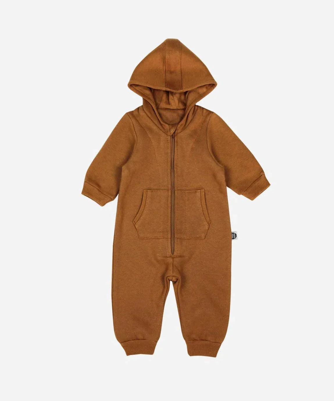 Macacão Bebê Capuz e Ziper Unissex Moletom Peluciado MiniMalista | Liso Ginger - MiniMalista Baby - 0.5, b2b, Baby, black-friday, com-desconto-mm10, Frio, Menino, Neutro, Unissex -bebê-minimalista-estiloso