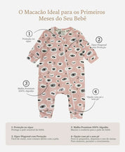 Macacão de Bebê Ziper com opção de Pezinho | Mystic Eyes