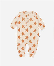 Macacão de Bebê Raglan Botões Unissex | Gingerbread - MiniMalista Baby - 0, 2macacoespor199, b2b, Baby, Christmas, com-desconto-mm10, Meia Estação, Menina, natal, Neutro, tab-tam-mac-botões, Unissex, Xmas -bebê-minimalista-estiloso