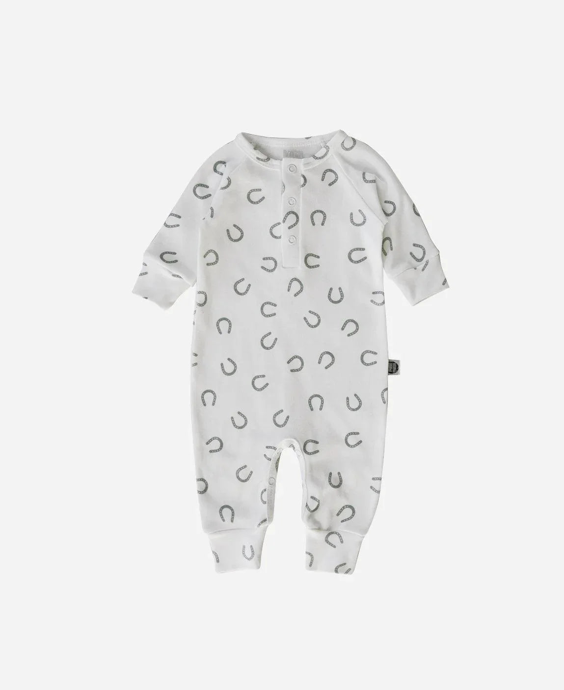 Macacão de Bebê Raglan Botões Unissex | Lucky - MiniMalista Baby - 0.35, 2macacoespor199, b2b, Baby, black-friday, com-desconto-mm10, Meia Estação, Menino, new, tab-tam-mac-botões -bebê-minimalista-estiloso