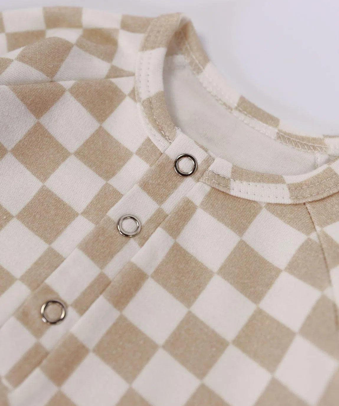 Macacão de Bebê Raglan Botões Unissex | Racer Beige - MiniMalista Baby - 0.3, 2macacoespor199, b2b, Baby, black-friday, com-desconto-mm10, Meia Estação, Menina, Neutro, tab-tam-mac-botões, Unissex -bebê-minimalista-estiloso