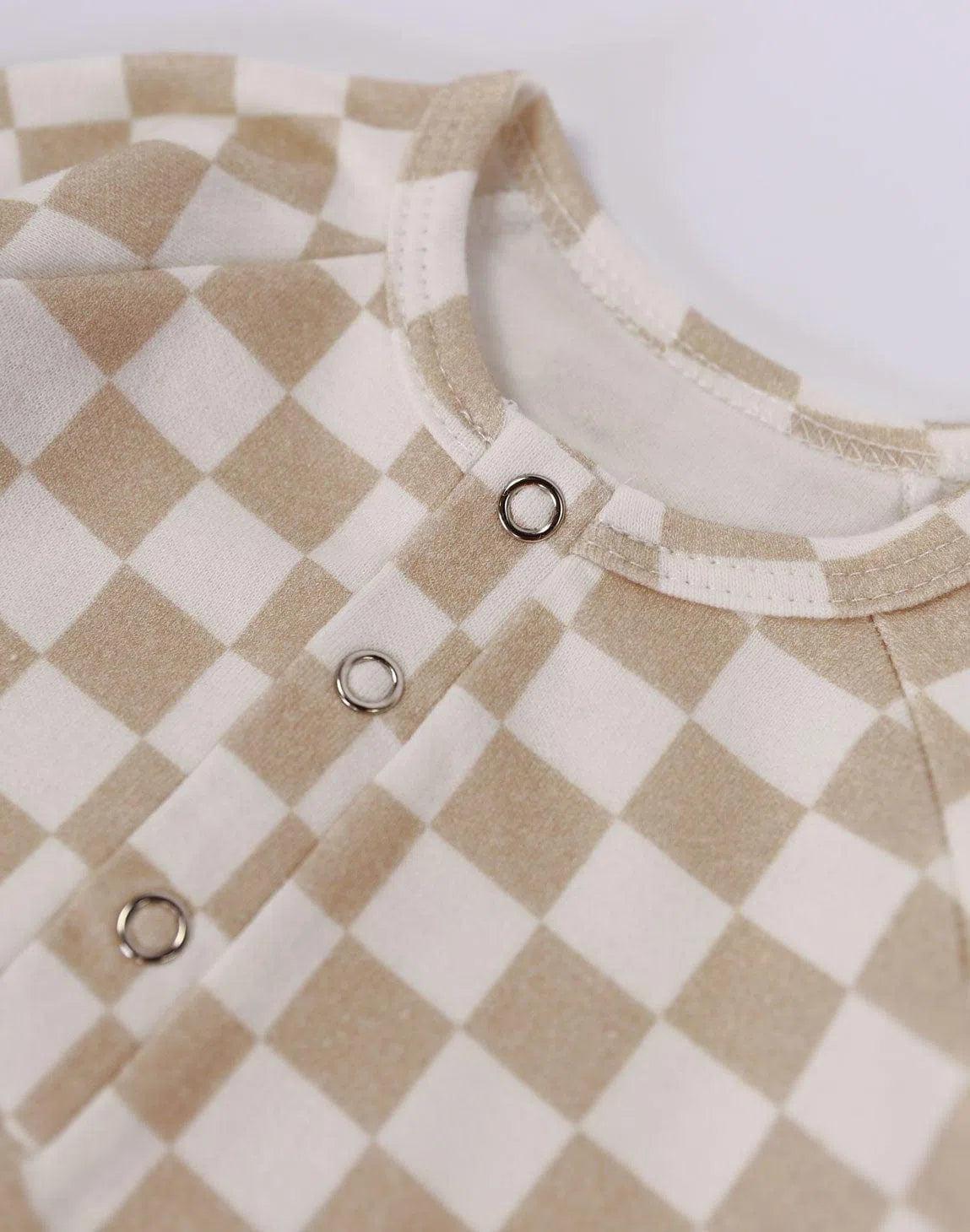 Macacão de Bebê Raglan Botões Unissex | Racer Beige - MiniMalista Baby - 0.3, 2macacoespor199, b2b, Baby, black-friday, com-desconto-mm10, Meia Estação, Menina, Neutro, tab-tam-mac-botões, Unissex -bebê-minimalista-estiloso