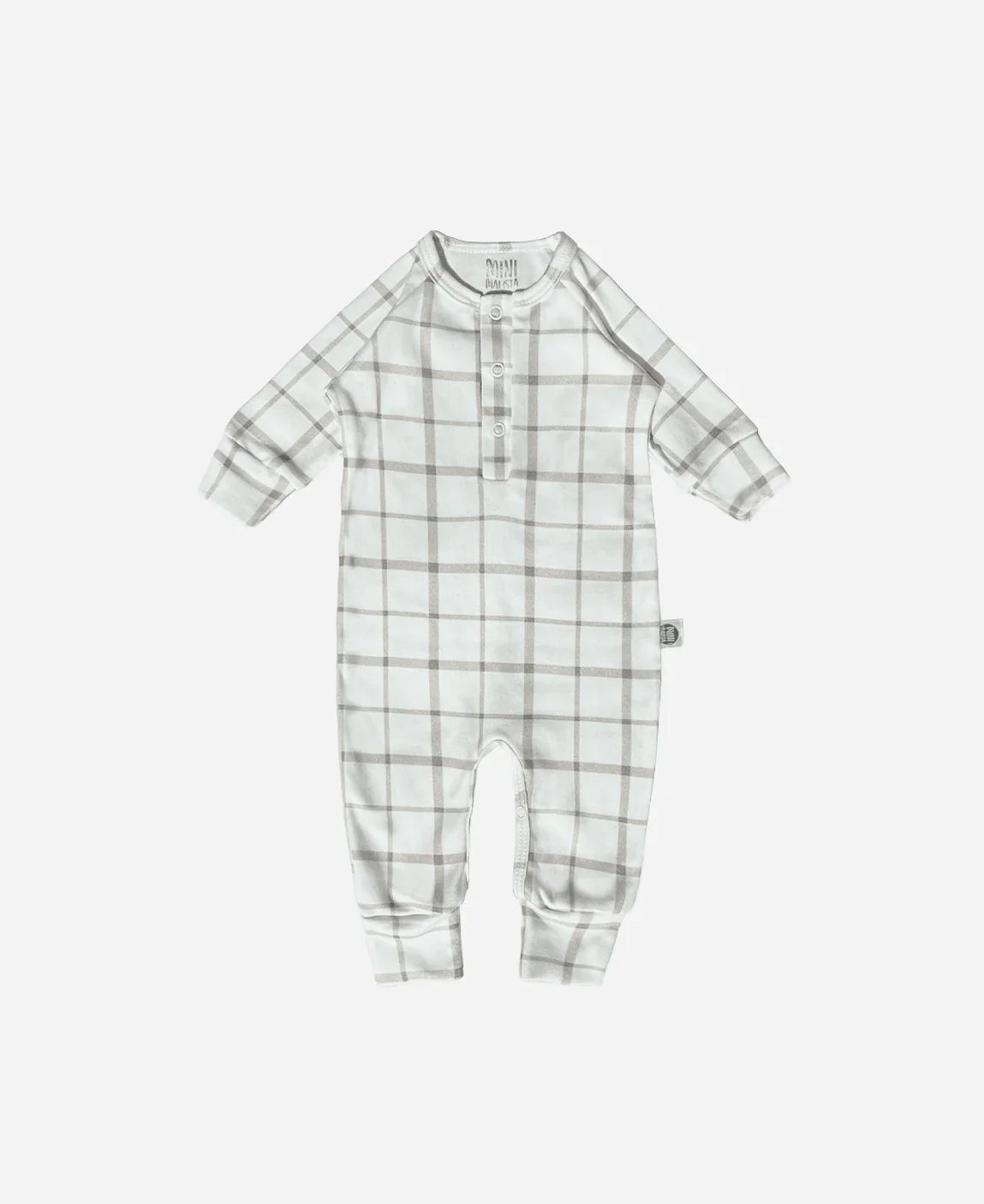 Macacão de Bebê Raglan Botões Unissex | Xadrez Verão - MiniMalista Baby - 0.3, 2macacoespor199, b2b, Baby, black-friday, com-desconto-mm10, Meia Estação, Menino, Neutro, tab-tam-mac-botões, Unissex -bebê-minimalista-estiloso