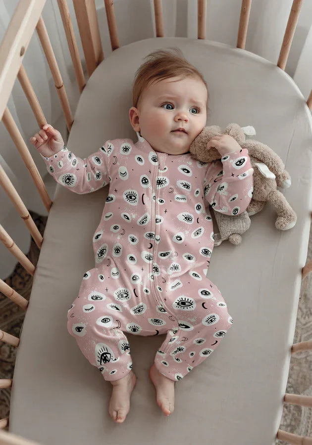 Macacão de Bebê Ziper com opção de Pezinho | Mystic Eyes