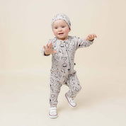 Macacão de Bebê Ziper com opção de Pezinho | Crystal