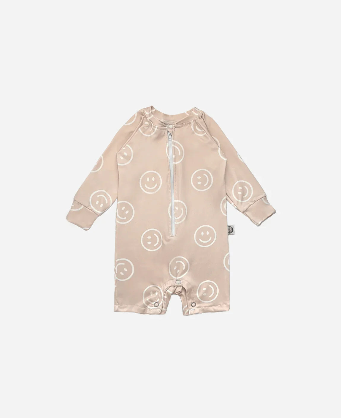 Macaquinho de Praia Estampado UV50+ | Smiley - MiniMalista Baby - 0, b2b, Baby, Calor, com-desconto-mm10, Menino, Neutro, tab-tam-macaquinho-praia, Unissex, Verão -bebê-minimalista-estiloso