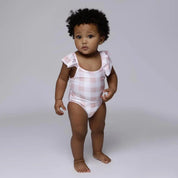 Maiô Infantil Estampado UV50+ | Vichy Rose - MiniMalista Baby - 0.3, b2b, black-friday, Calor, Menina, outlet, SALE-FINAL, tab-medidas-maio-infantil, Verão -bebê-minimalista-estiloso