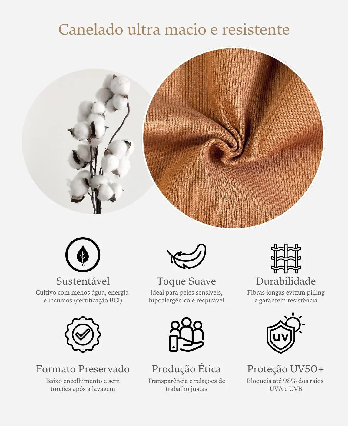 Macacão Bebê Canelado Botões Unissex | Liso Ginger