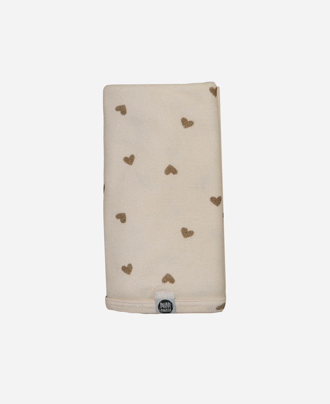 Manta de Malha para Bebê - Estampa Love In Brown - Coleção SS26 - MiniMalista Baby