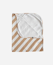 Manta de Malha de Algodão para Bebês | Listras Diagonais Bege - MiniMalista Baby - 0.2, b2b, Baby, black-friday, com-desconto-mm10, Meia Estação, Menino, Neutro, tab-tam-manta, Unissex -bebê-minimalista-estiloso
