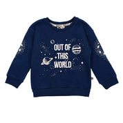 Moletom Peluciado Unissex Out Of This World Fundo Azul Sky - MiniMalista Baby - 0.45, b2b, Baby, black-friday, com-desconto-mm10, Frio, Kids, Menino, SALE-FINAL, tab-tam-moletom-basico, tab-tam-moletom-basico-baby -bebê-minimalista-estiloso