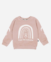 Moletom Peluciado Unissex Trust The Universe Fundo Mystic Rose - MiniMalista Baby - 0.45, b2b, Baby, black-friday, com-desconto-mm10, Frio, Kids, Menina, tab-tam-moletom-basico, tab-tam-moletom-basico-Baby, Winter Sale 40% -bebê-minimalista-estiloso