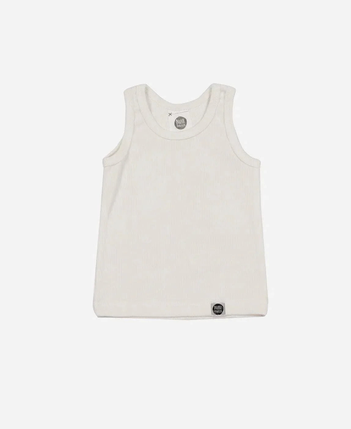 Regata Infantil Unissex Canelada MiniMalista | Liso Branco Off - MiniMalista Baby - 0.25, 0.3, Ano Novo, anonovo, b2b, black-friday, Calor, com-desconto-mm10, Menino, Neutro, new, Reveillon, Unissex, Verão -bebê-minimalista-estiloso